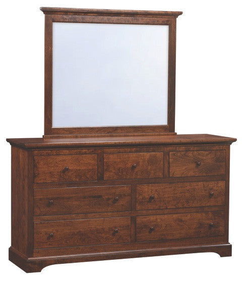 Double Dresser with Mirror, Adult Contemporary Collection #AM374-0002 & #AM374-0032