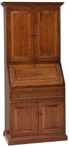 Deluxe Secretary Desk w/ Full Wood Doors #AM-3235