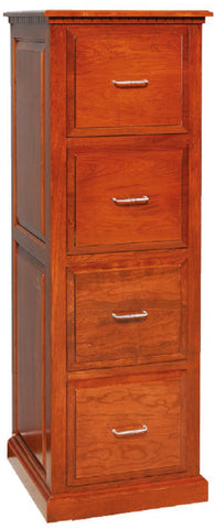 4-Drawer Traditional File Cabinet w/ Raised Panel Sides #AM-3256