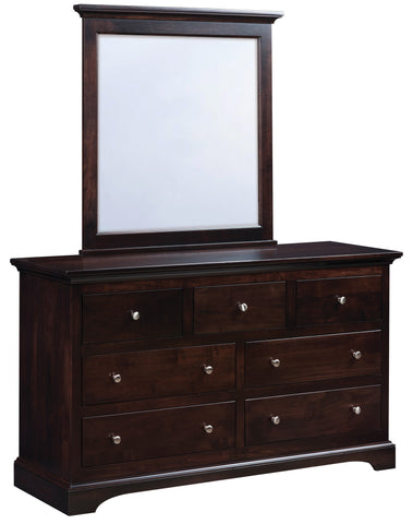 Double Dresser with Mirror, Contemporary Collection #AM374-1348, #AM374-0032